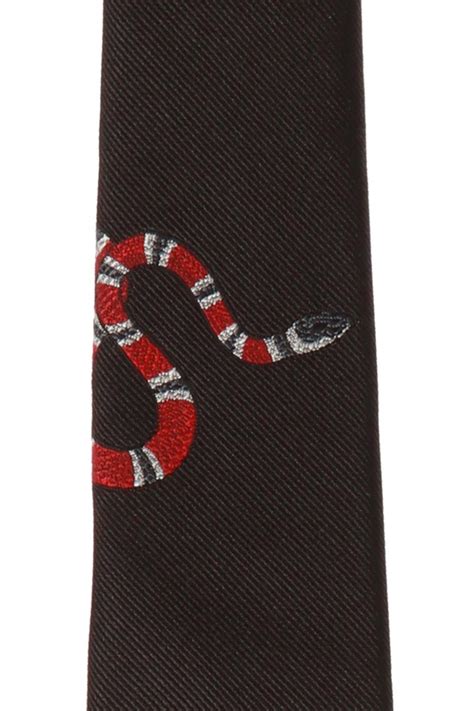 gucci tie snake price|Gucci Snake Print Skinny Tie .